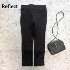 【Reflect】リフレクト カットソーテーパードパンツ ブラック ストレッチ