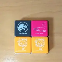 ジュラシック・ワールド フリューくじ Ｇ賞 スタンプ ４個セット