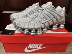 【27.5cm】W NIKE SHOX TL ナイキショックス ピュアプラチナム