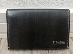 Calvin Klein Platinum ブラック名刺入れ