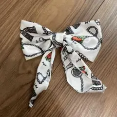 レトロ柄　バレッタ