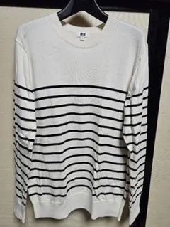 ユニクロ　ウォッシャブルコットンクルーネックセーター