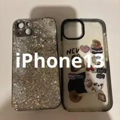 SHEIN iPhone13ケース 2点セット グリッター&クリア
