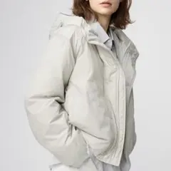 UNIQLO U パフテックパーカー ライトグレー S ユニクロ