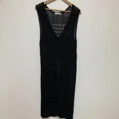 SHOO LA RUE ロングベスト ブラック Mのサムネイル
