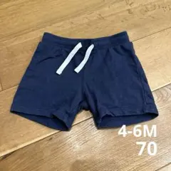 H&M ネイビー パンツ 4-6M 68 70サイズ