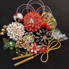 つまみ細工髪飾り成人式結婚式