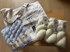 Mominoki yarn Snow Crocus キット
