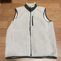 無印良品　ボアフリースベスト　サンドベージュ