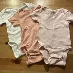H&M ベビー肌着 3色セット (オーガニックコットン)