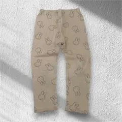 美品petit mainプティマイン　ミッフィーコラボレギンスパンツ100生成り