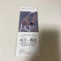 山王工業高校 vs 湘北高校 観戦チケット スラムダンク　特典