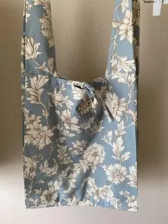 ハンドメイド　エコバッグ　花柄