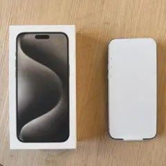 新品未使用　iPhone 15ProMaxナチュラルチタニウム256G+ケーブル