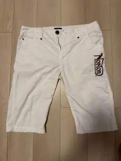 Norton　ハーフパンツ白 刺繍入りXLサイズのサムネイル