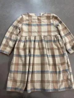 PAIR MANON チェック柄長袖ワンピース 120