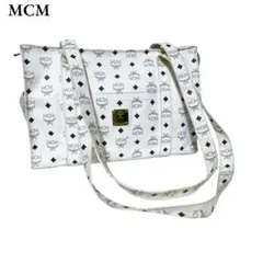 MCM ヴィセトス ショルダーバッグ トートバッグ ホワイト 白 ロゴグラムのサムネイル