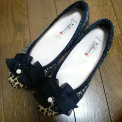 Le creatif レオパード柄 フラットシューズ M