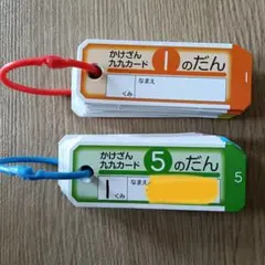 *かけざん九九カード*1の段から9の段セット*のサムネイル
