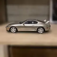1/18 Toyota Supra A80 シルバー 高級合金自動車モデル - メルカリ