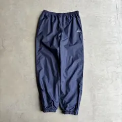 90s adidas バギーナイロントラックパンツ ワイド ネイビー 約XL