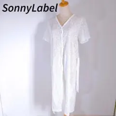 a0863 SonnyLabel/サニーレーベル　ホワイト 半袖ワンピース