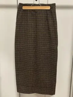 fifth チェック柄ロングスカート