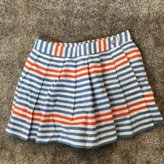 jacadi ストライプ プリーツスカート 116cm