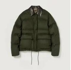 AURALEE BABY CAMEL FLANNEL DOWN BLOUSON