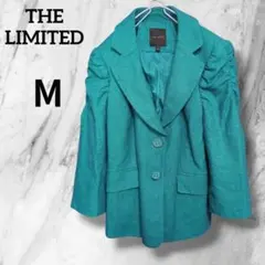 【ザリミテッド】パフスリーブ　テーラード　ジャケット　М　グリーン　海外　US