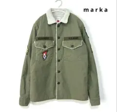 marka マーカ ミリタリーバックサテン JL ボアユーティリティーシャツ