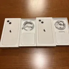 iPhone13 ホワイト　空箱　2箱