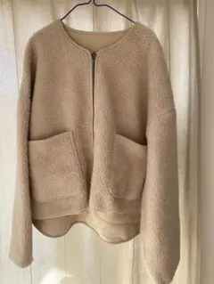 ボアブルゾン レディース