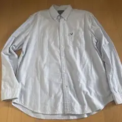American Eagle スリムフィット 長袖シャツ 薄い青
