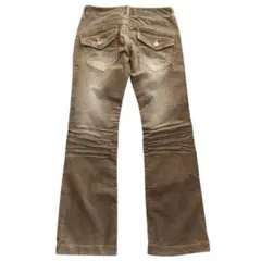 ■redpepperレッドペッパー✖️エドハーディーパンツ　コラボ RED PEPPER×Ed Hardyコラボ ストレートデニム34インチ（レッド