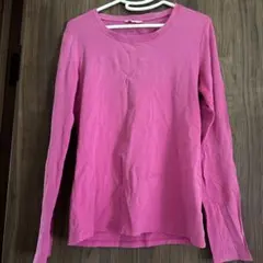 EXTRA FINE COTTON 長袖 Tシャツ ピンク M