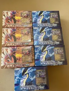 【新品未開封】 古代のコライドex 3BOX & 未来のミライドンex4BOX 4個セット] 未開封 未来のミライドンex、古代のコライドンex等