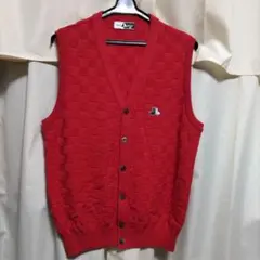 Black & White メンズ ベスト M レッド