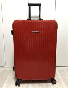 リ*ュ様 リブデザイン レッド 中型キャリーケース「Furbo」 リ*ュ様 リブデザイン レッド 中型キャリーケース「Furbo」 - メルカリ