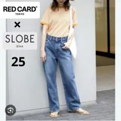 RED CARD 別注　SLOBE IENA ハイライズ　ストレート　ダメージ