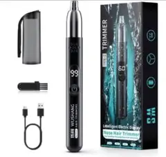 【小型・1台3役・LCD電量表示】鼻毛カッター メンズ レディースのサムネイル