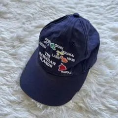 srufware キャップ　ハワイ諸島刺繍　ネイビー