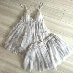 【ジェラートピケ】キャミソール・ショートパンツ