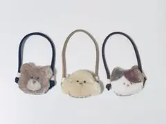 10センチ　三個セット　ポシェット　くま　プードル　ねこ　作家　ぬい服　10cm