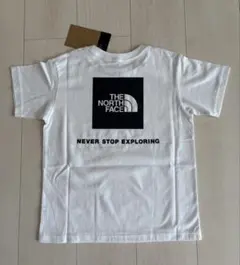 新品タグ付★ノースフェイス★バックスクエアロゴＴシャツ★１３０サイズ★キッズ