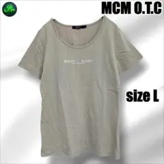 エムシーエム MCM O.T.C Tシャツ 半袖 ベージュ L ロゴ レディースのサムネイル