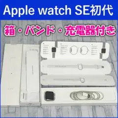 Apple watch SE 初代 40mm本体(バンド・充電器・箱・ケース付)