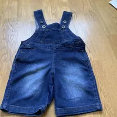 キッズ デニム オーバーオール ショートパンツ 90