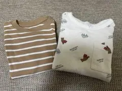 UNIQLO ボーダーT & GU カンタンT 長袖セット