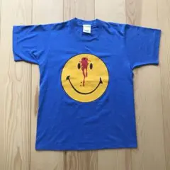 80s ぶち抜きスマイル Tシャツ SMILE FACE ビンテージ Tシャツ Smiley Face ぶち抜きスマイル プリントTシャツ XL | 古着屋DIGDIG